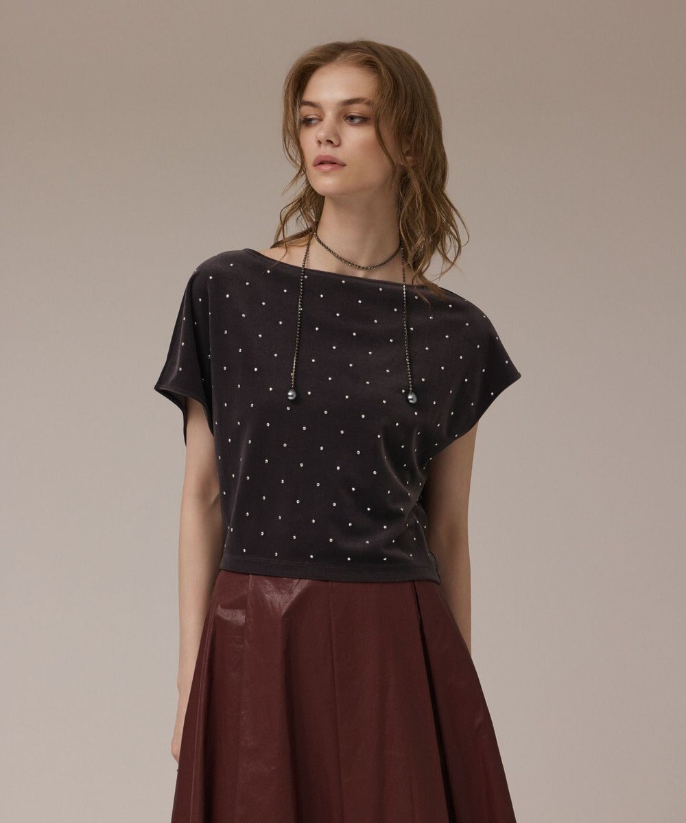 GRACE CONTINENTAL ベロアルーズカットトップ 