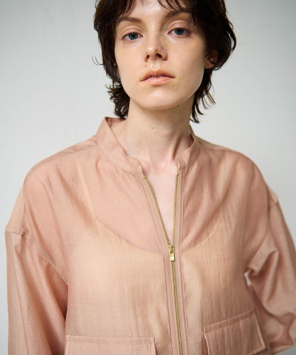 GRACE CONTINENTAL シアードレープブルゾン 