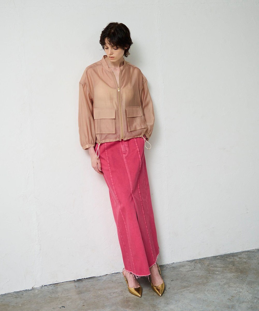 GRACE CONTINENTAL シアードレープブルゾン 