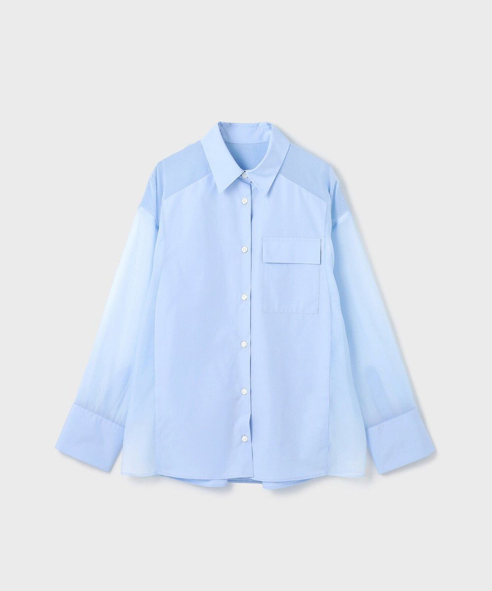 GRACE CONTINENTAL シアーコンビオーバーシャツ 