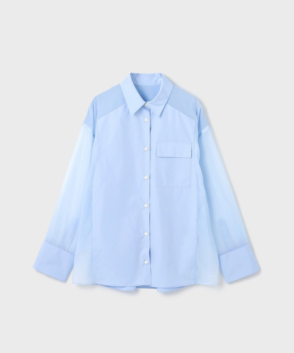 GRACE CONTINENTAL シアーコンビオーバーシャツ