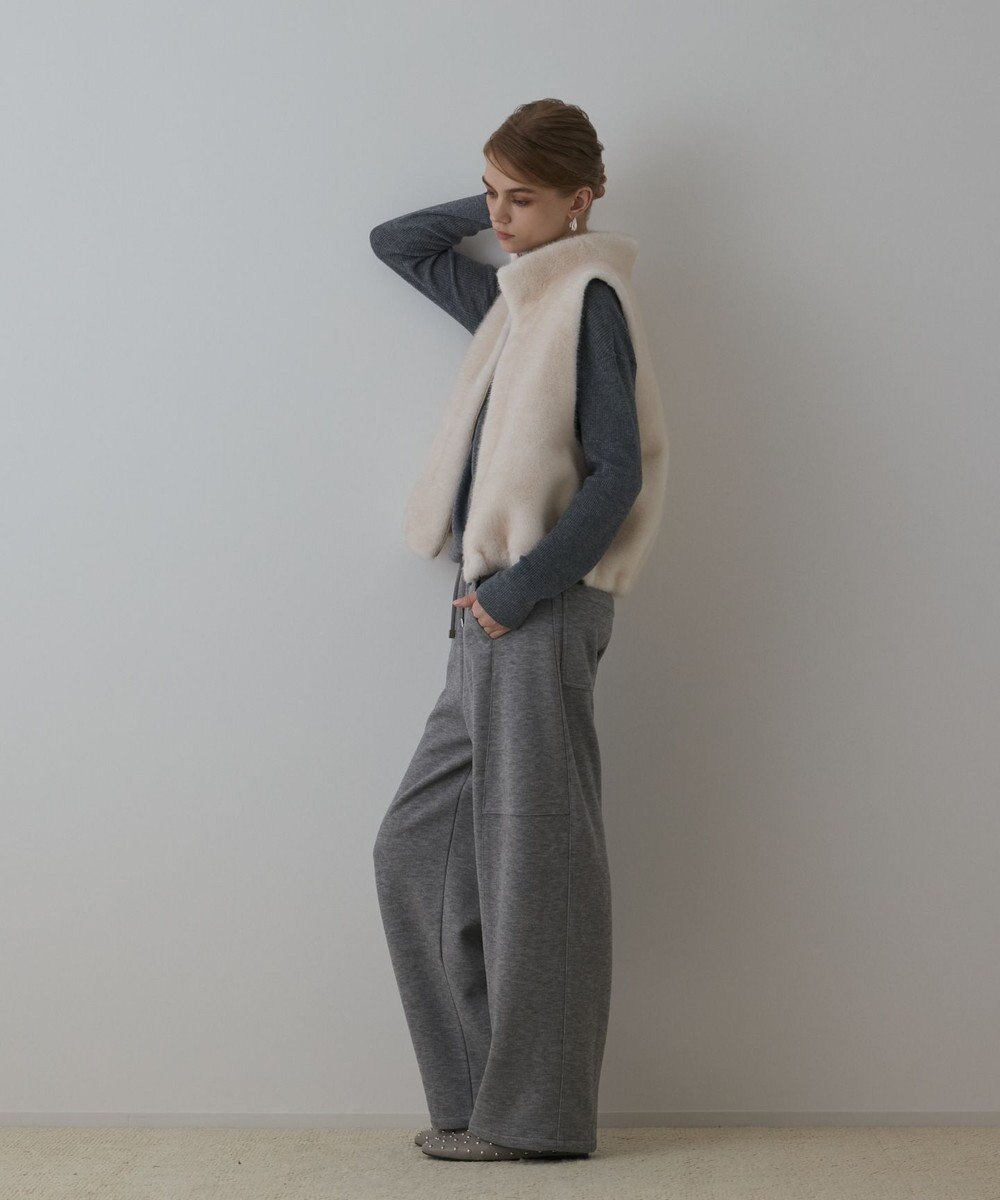 GRACE CONTINENTAL エッグラインカットパンツ 