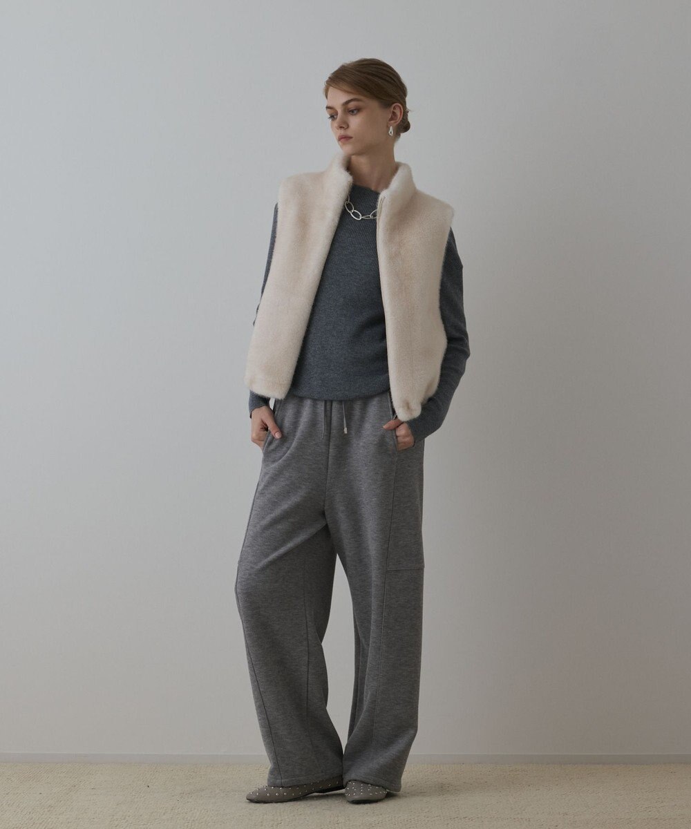 GRACE CONTINENTAL エッグラインカットパンツ 