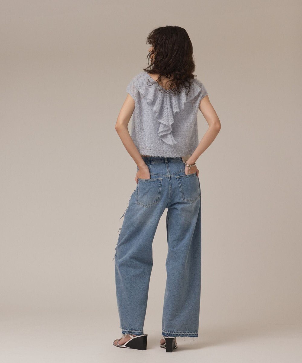 GRACE CONTINENTAL バックフレアチュールトップ 