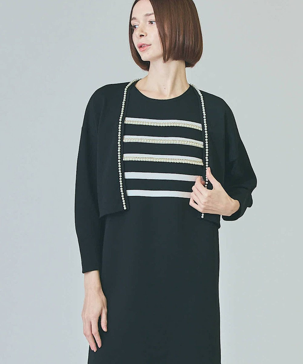 GRACE CONTINENTAL パールショートカーディガン