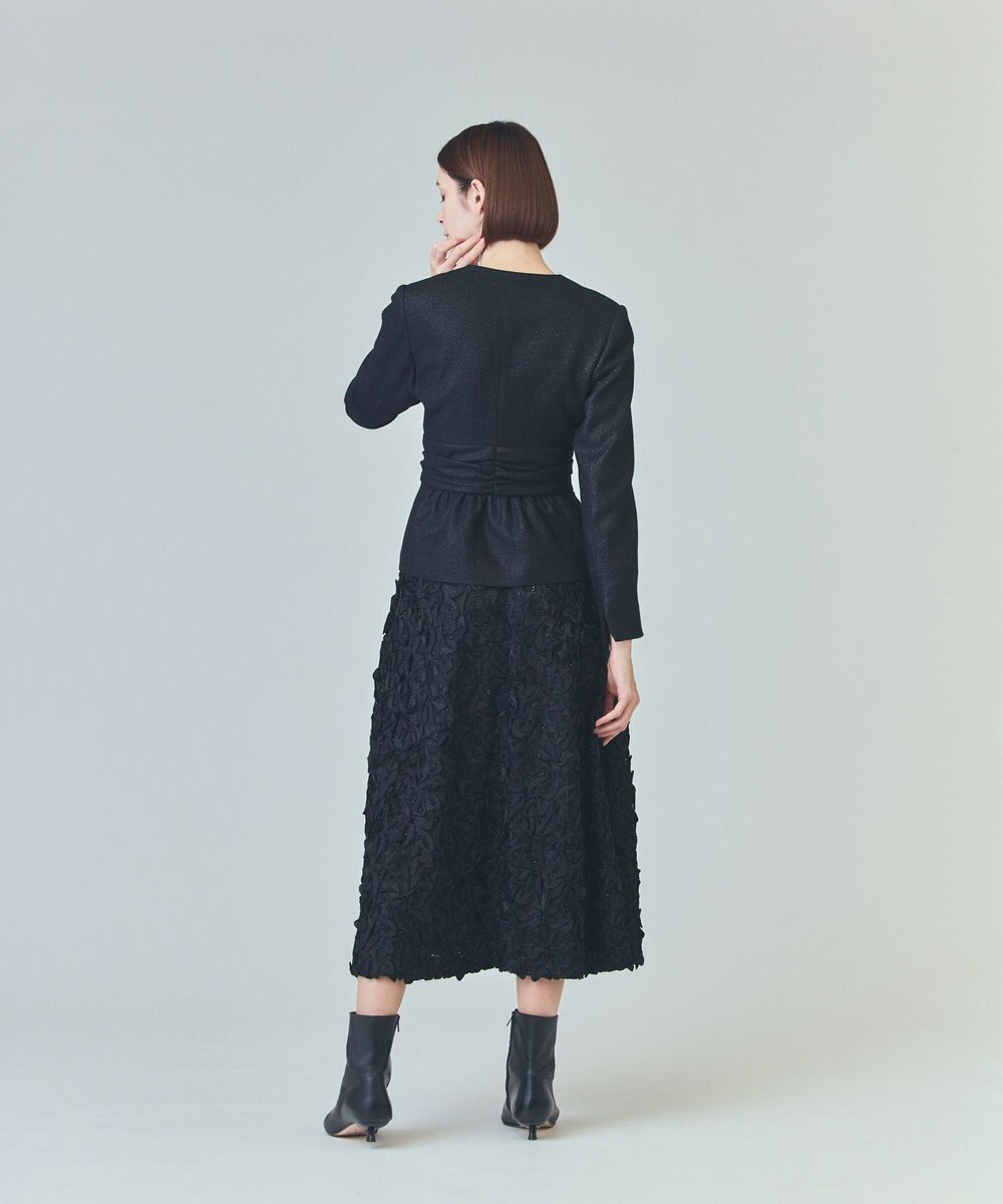 GRACE CONTINENTAL ラメWOOLボウジャケット 