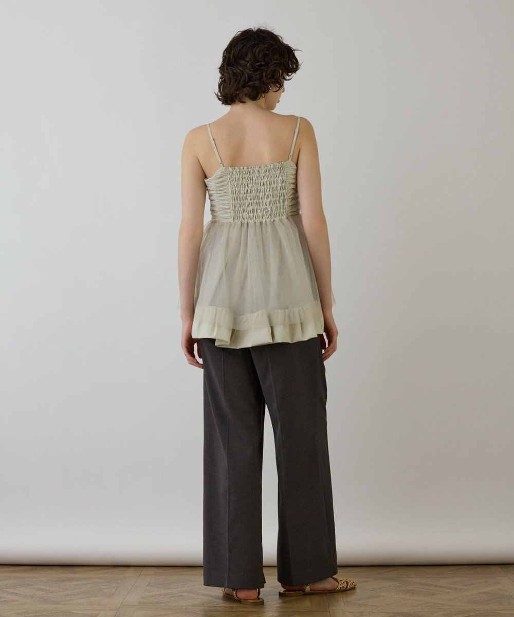 GRACE CONTINENTAL タフタチュールキャミ 