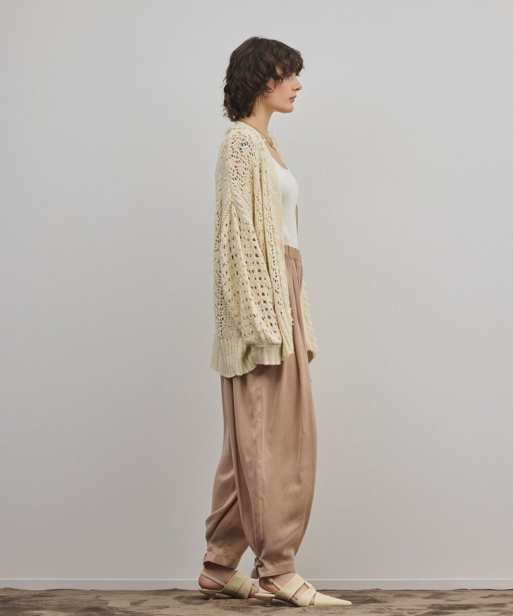 GRACE CONTINENTAL zipミドルニットカーディガン 