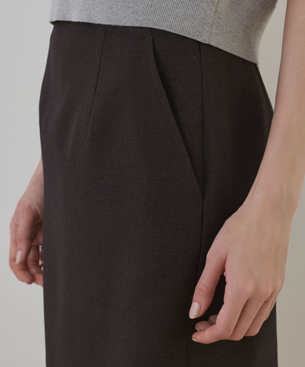 GRACE CONTINENTAL ウールギャバミニスカート 