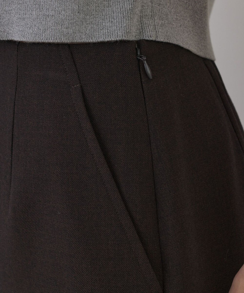 GRACE CONTINENTAL ウールギャバミニスカート 