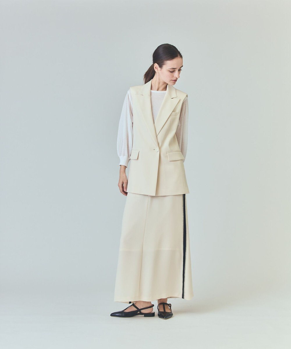 GRACE CONTINENTAL ラインビジューロングスカート 