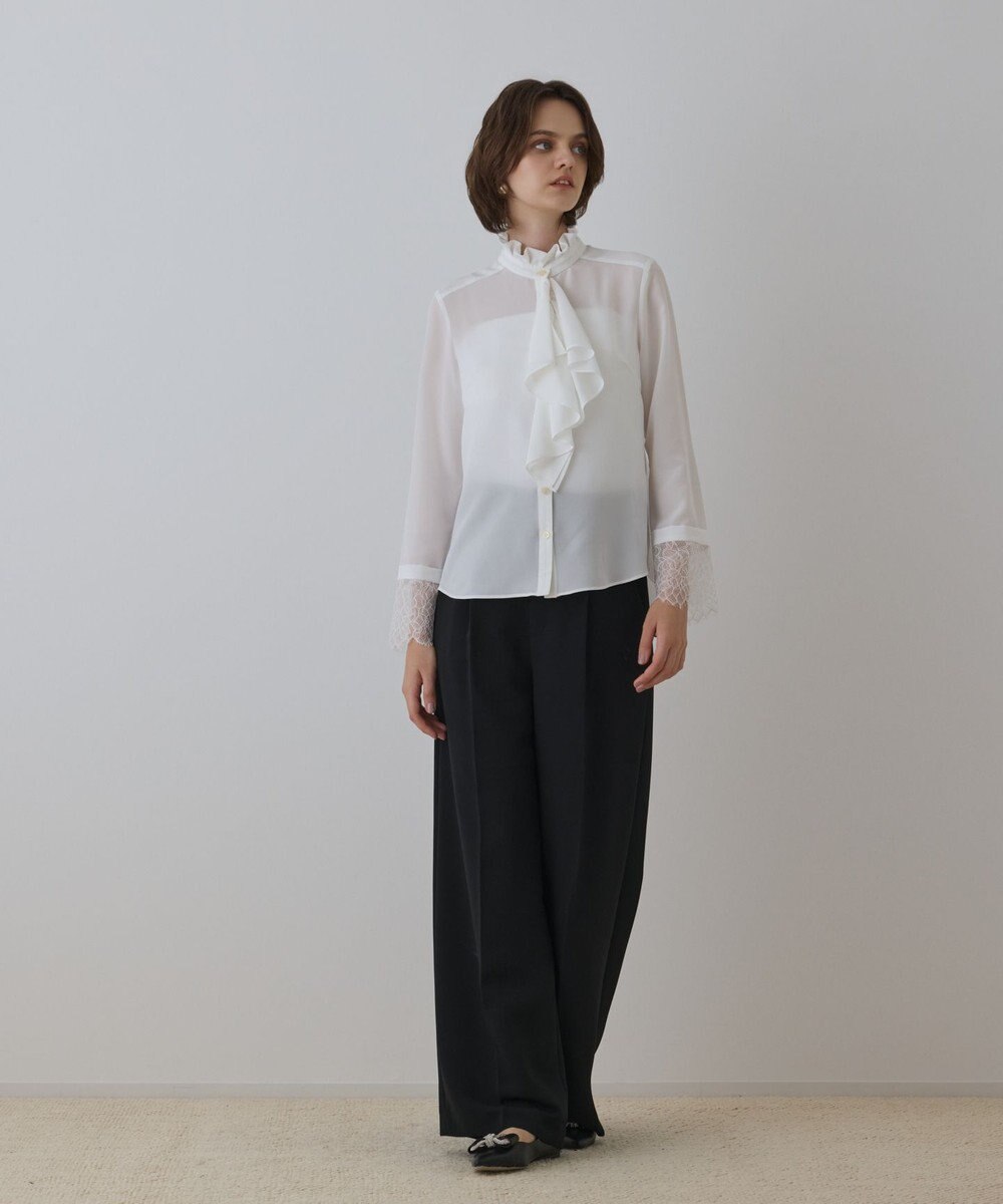 GRACE CONTINENTAL ラッフルブラウス 