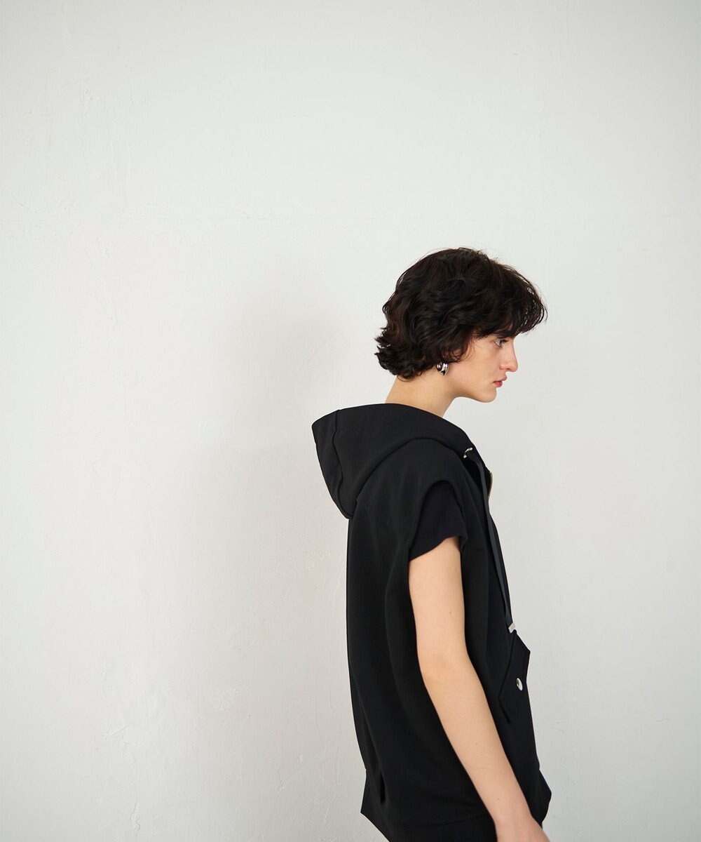 GRACE CONTINENTAL フードノースリーブ トップ