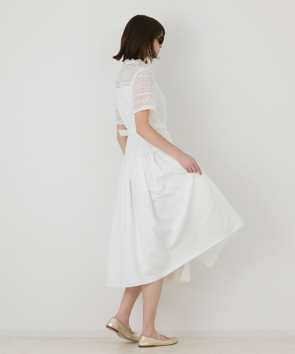 GRACE CONTINENTAL レースドッキングフレアワンピース 