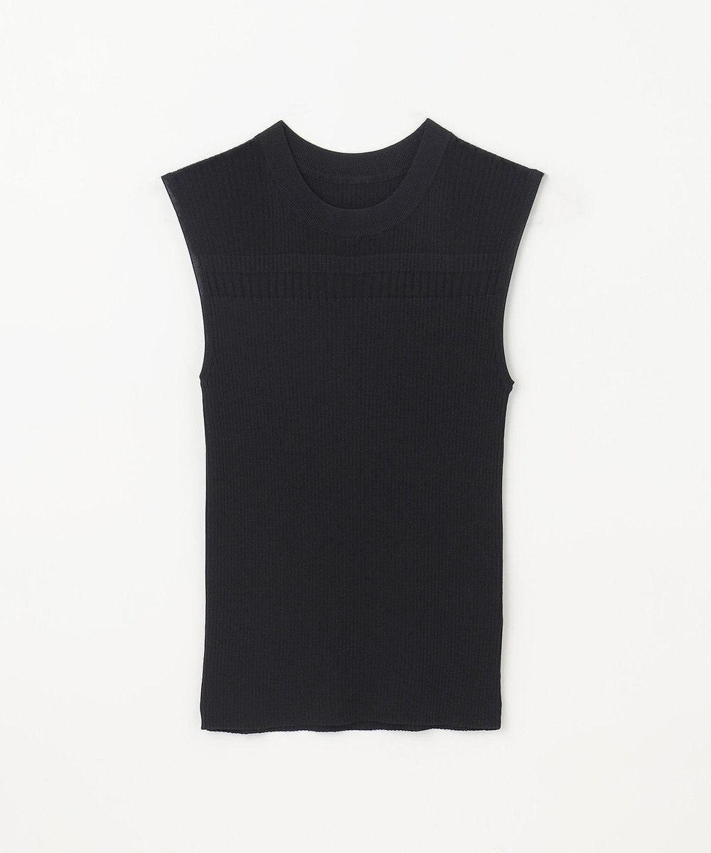 GRACE CONTINENTAL リブシアーニットトップ 