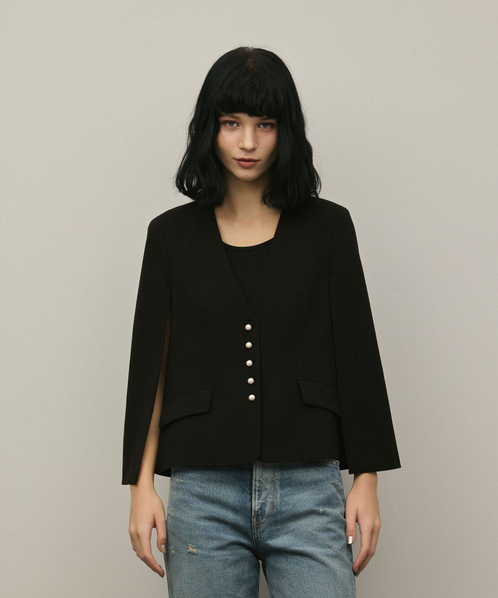 GRACE CONTINENTAL トリアセケープスリーブジャケット 