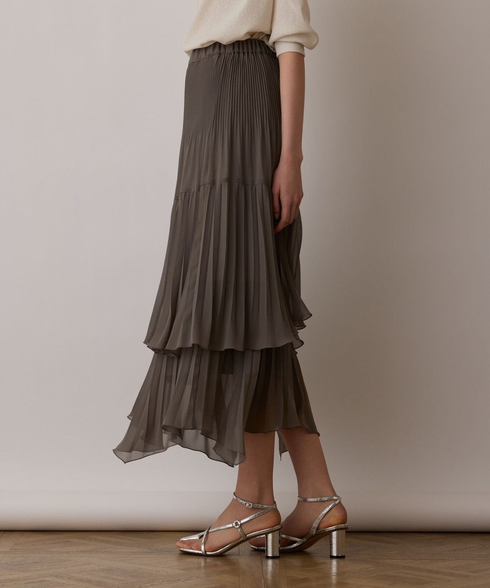 GRACE CONTINENTAL イレギュラープリーツスカート 