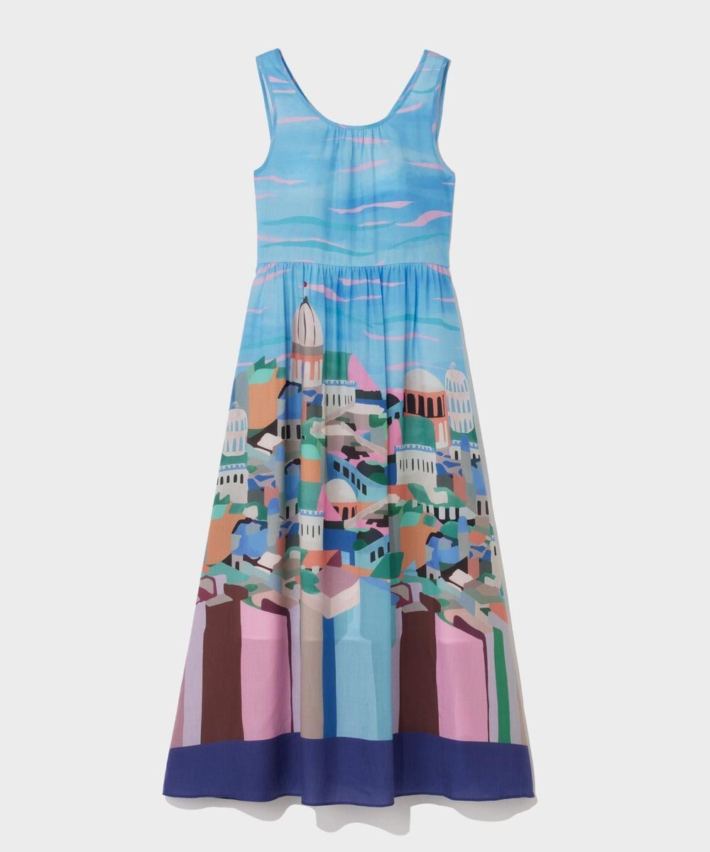 GRACE CONTINENTAL リゾートプリントマキシ 