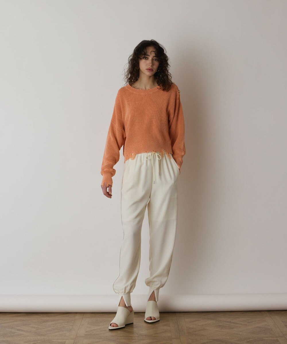 GRACE CONTINENTAL ピグメントニットトップ