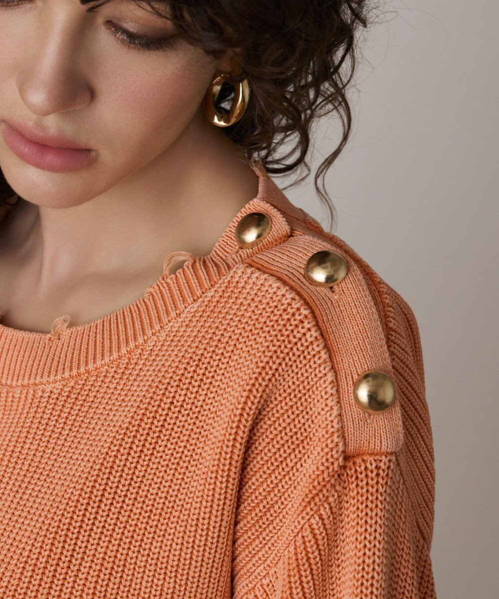 GRACE CONTINENTAL ピグメントニットトップ