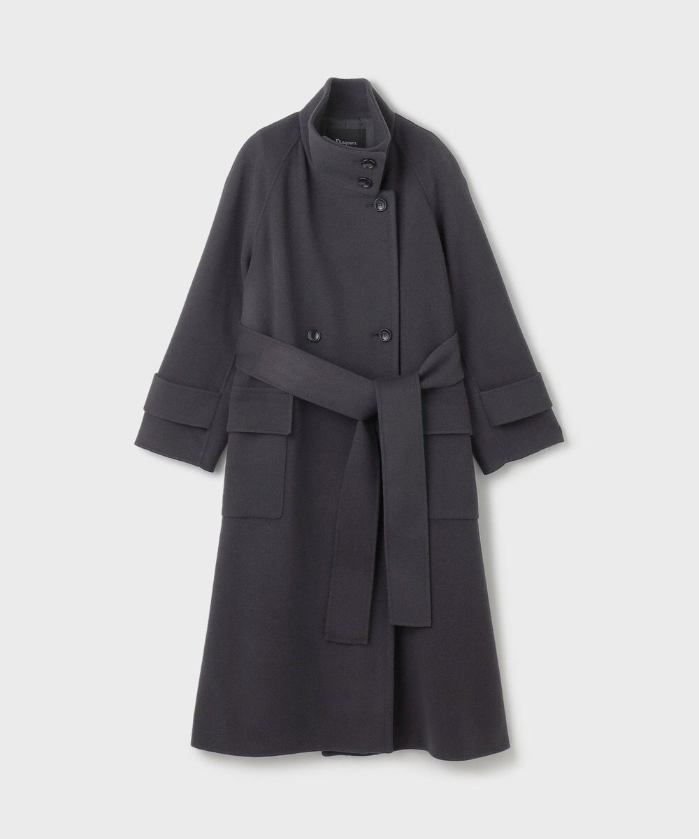 GRACE CONTINENTAL ウールカシミヤリバーコート 