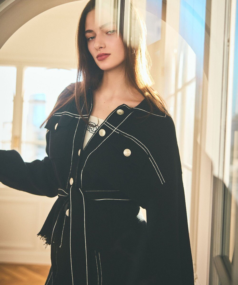 GRACE CONTINENTAL ニットワークジャケット