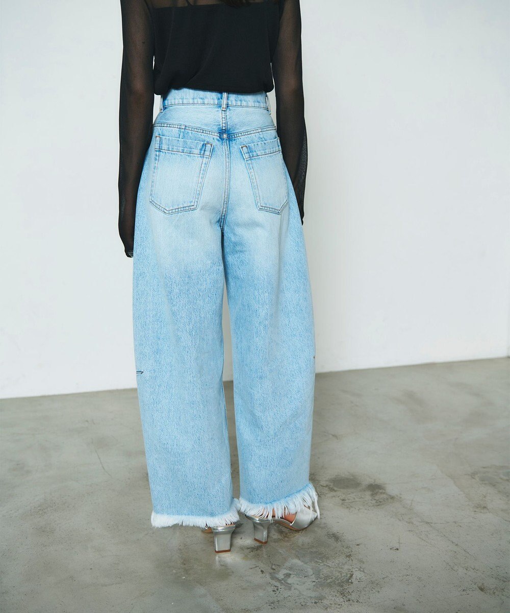 GRACE CONTINENTAL 切替ボリュームデニム 