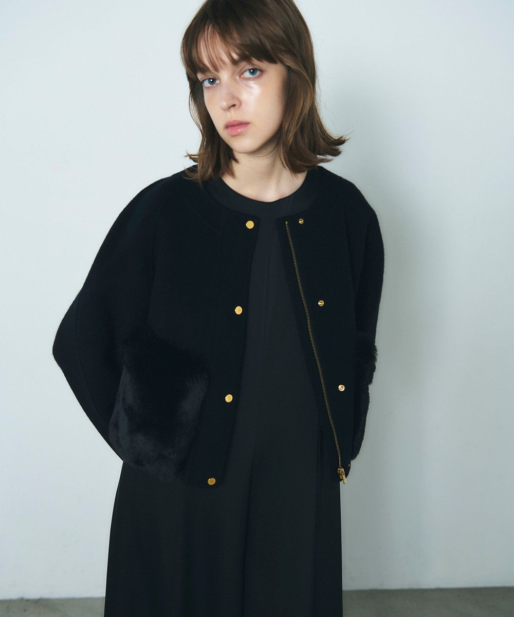 GRACE CONTINENTAL ファーポケットリバージャケット