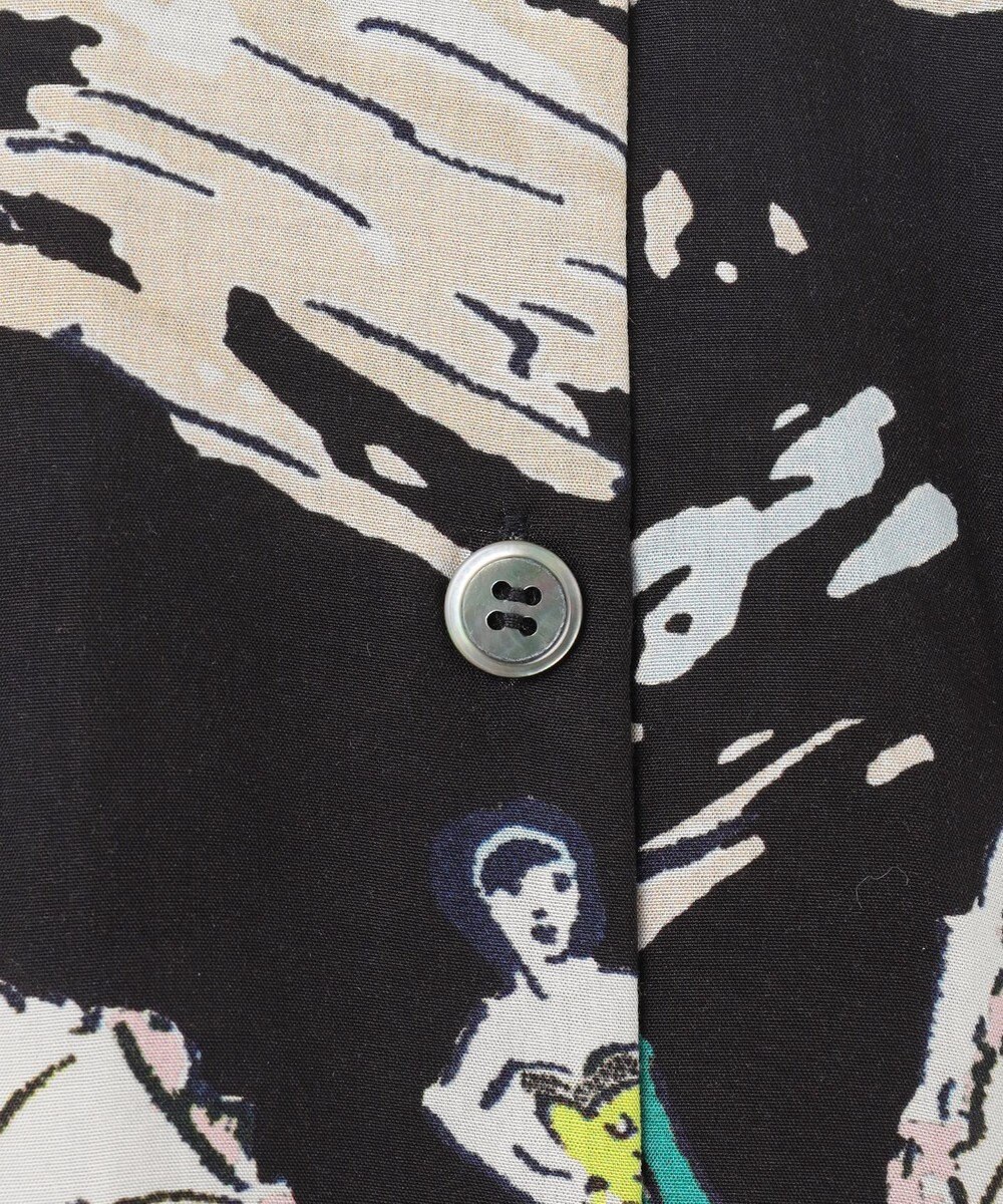 GRACE CONTINENTAL バックコンシャスプリントワンピース 