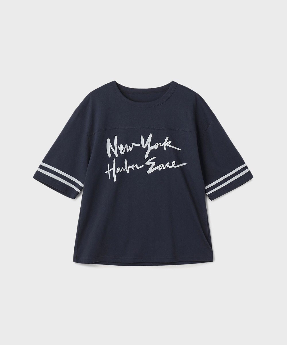 GRACE CONTINENTAL カレッジロゴプリントTシャツ 