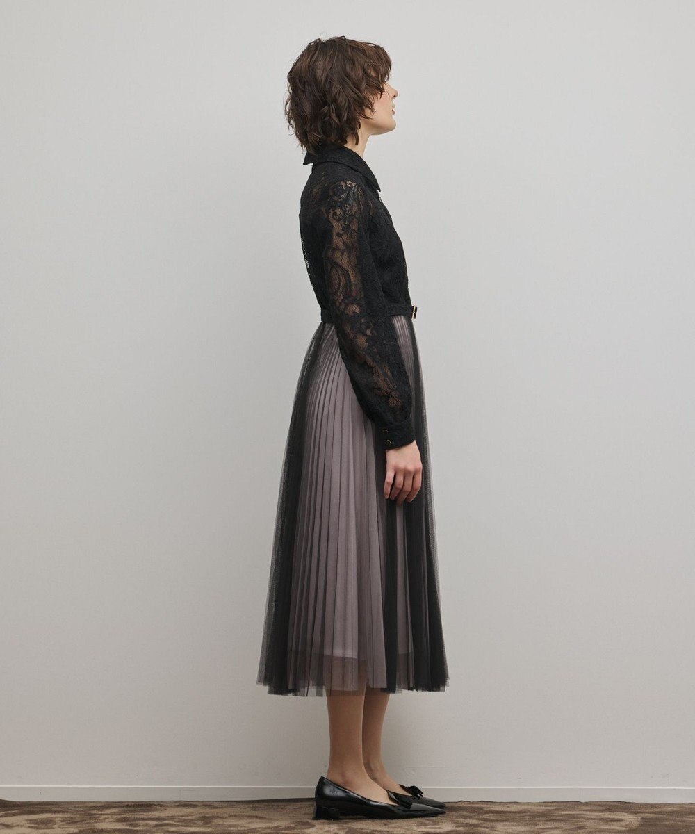 GRACE CONTINENTAL コードレースプリーツワンピース 