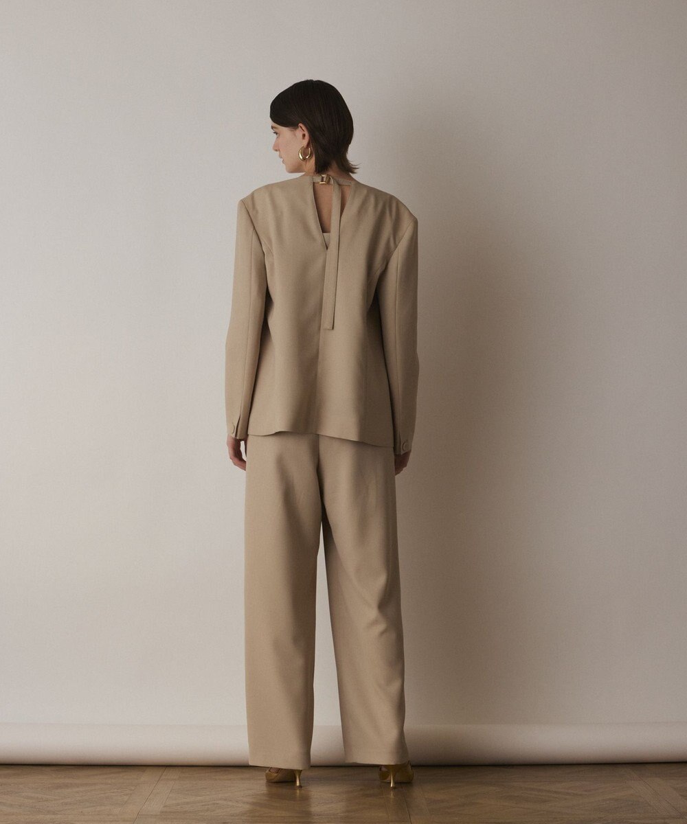 GRACE CONTINENTAL バックシャンノーカラージャケット 