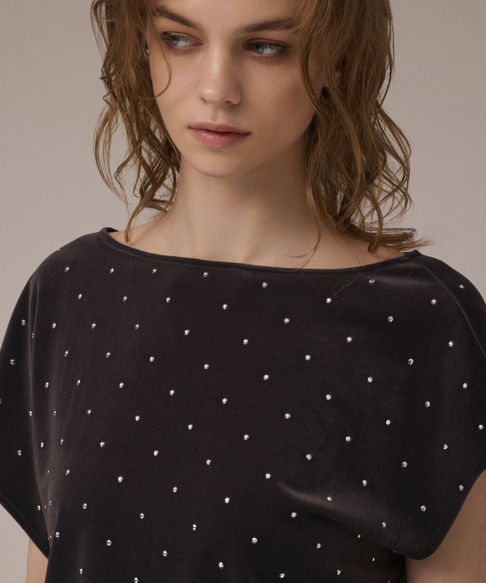 GRACE CONTINENTAL ベロアルーズカットトップ 