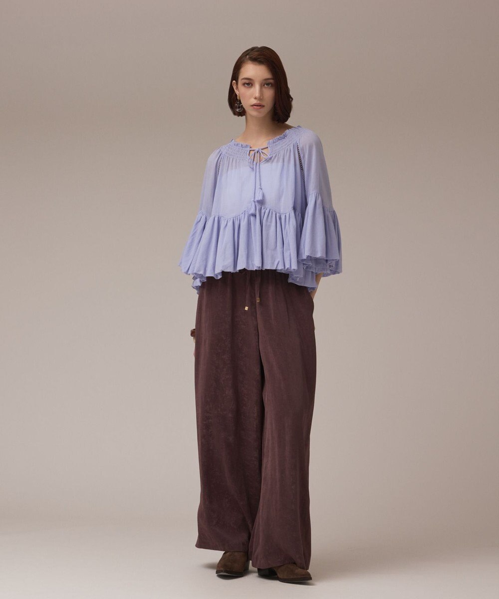 GRACE CONTINENTAL フィブリルイージーパンツ 