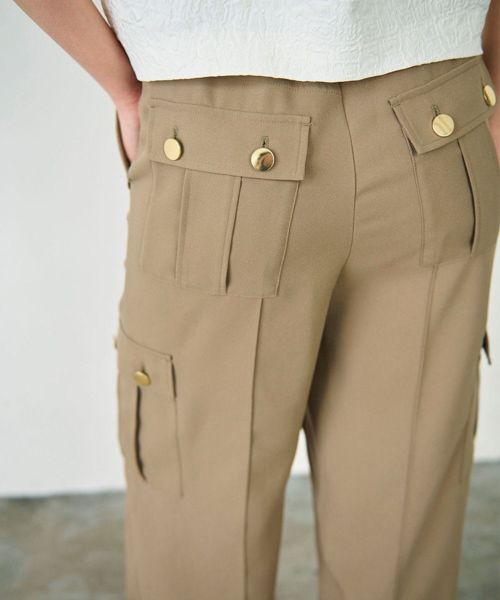 GRACE CONTINENTAL バックサテンカーゴパンツ