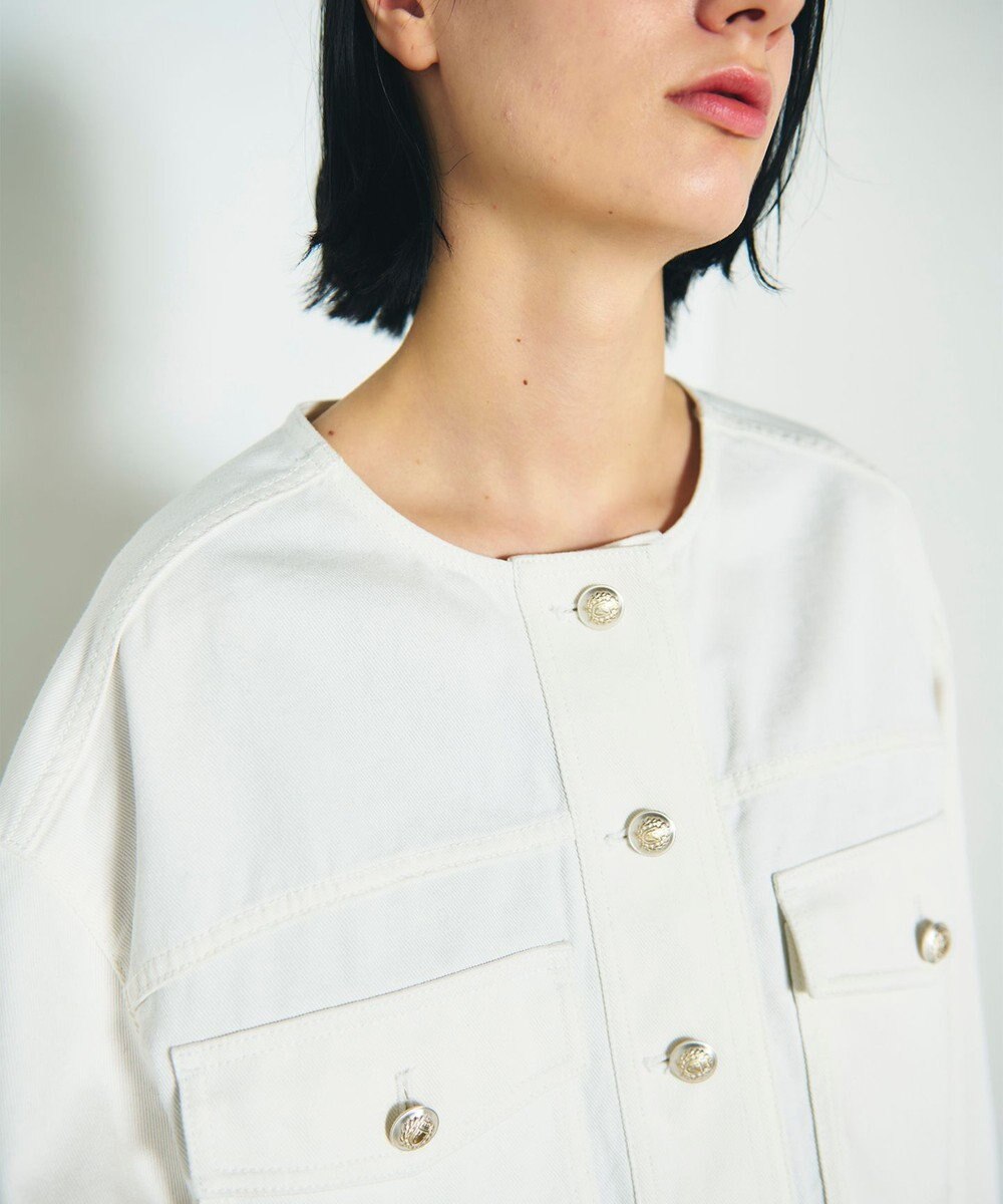 GRACE CONTINENTAL メタル釦デニムジャケット 