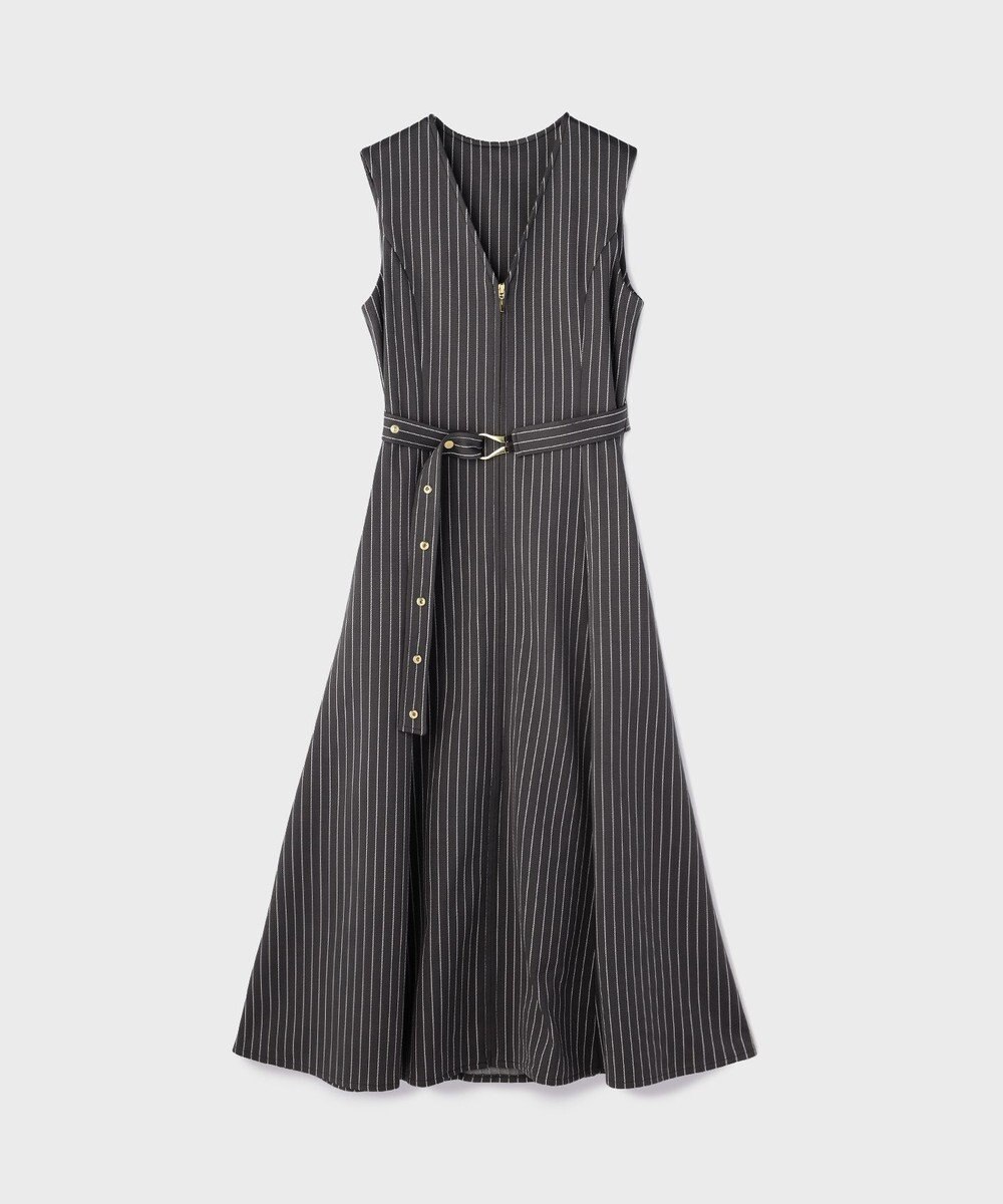 GRACE CONTINENTAL ストライプジャージワンピース 