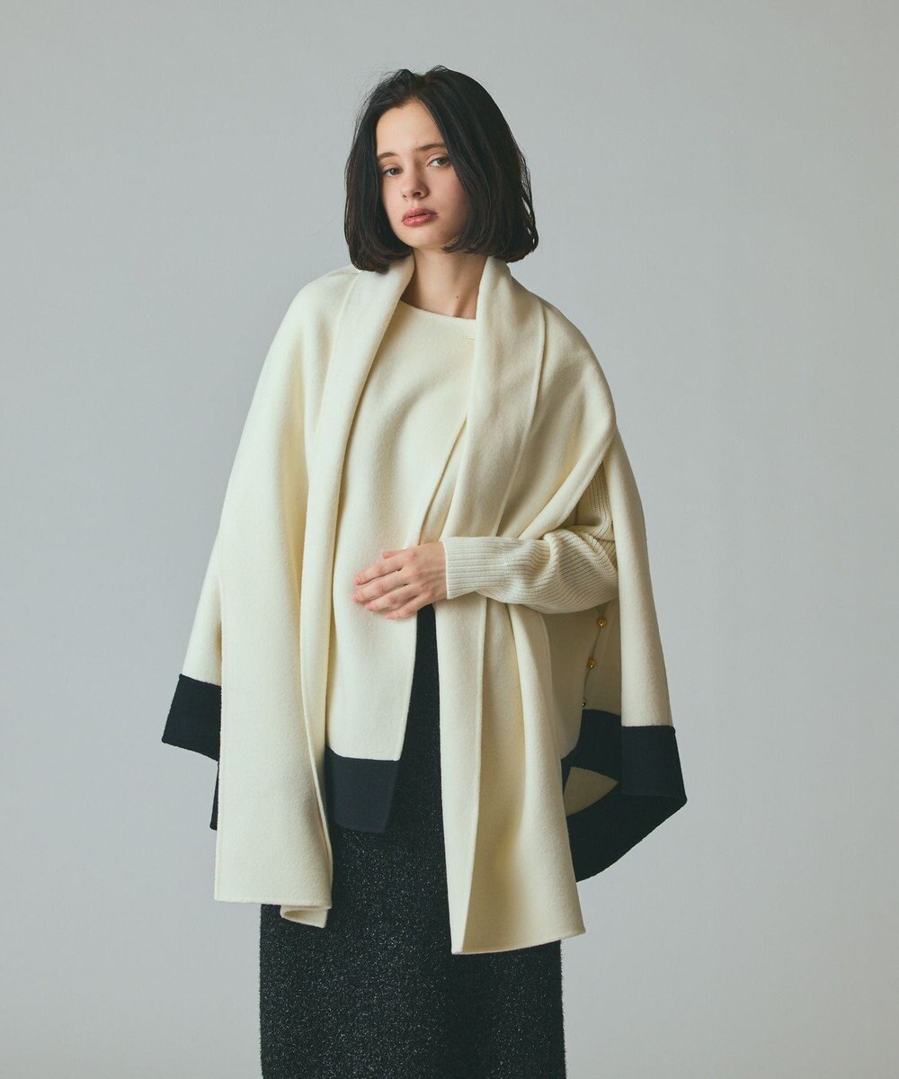 GRACE CONTINENTAL ストール付リバーケープ 