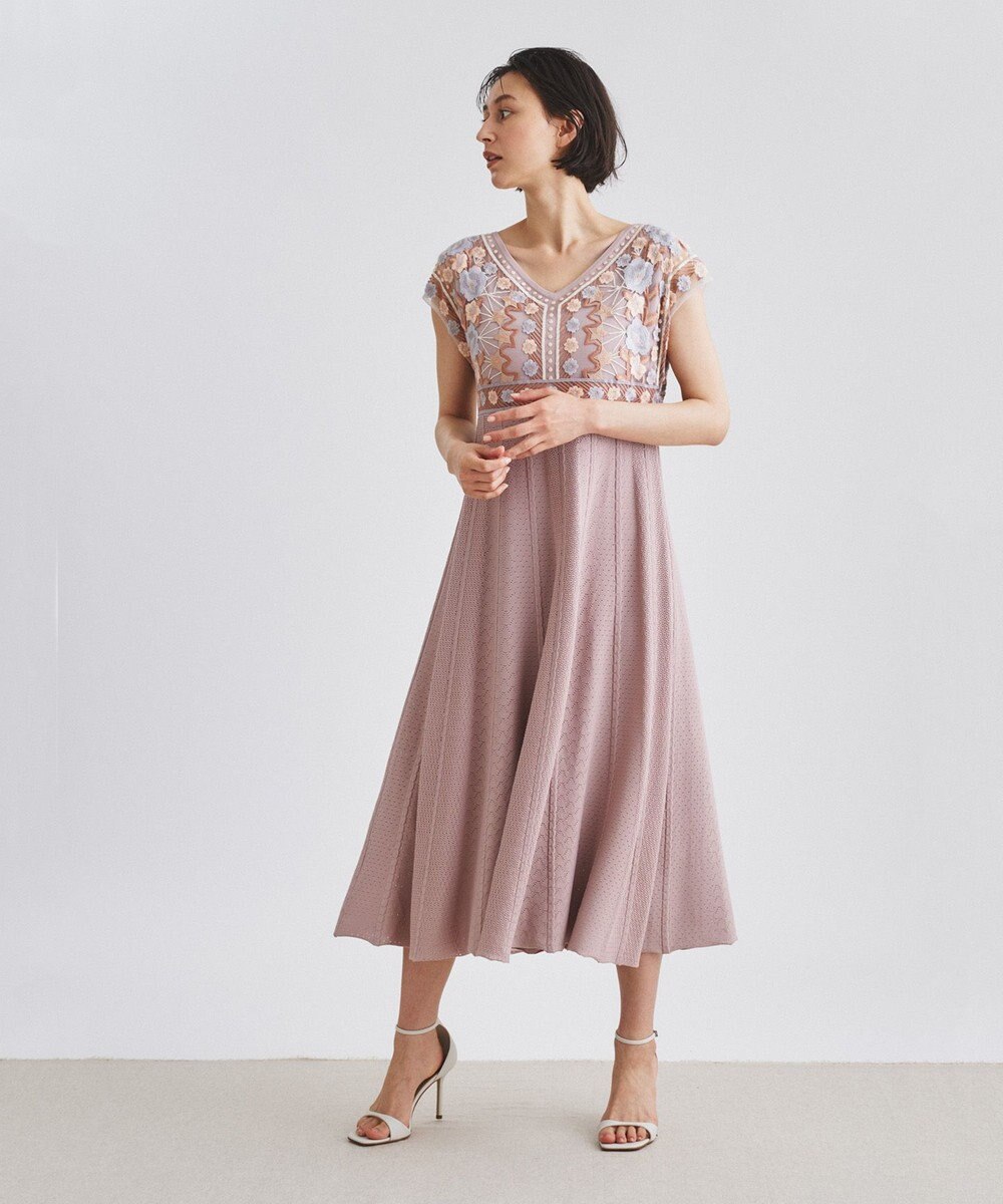 刺繍フレアニットワンピース / GRACE CONTINENTAL | GRACE  