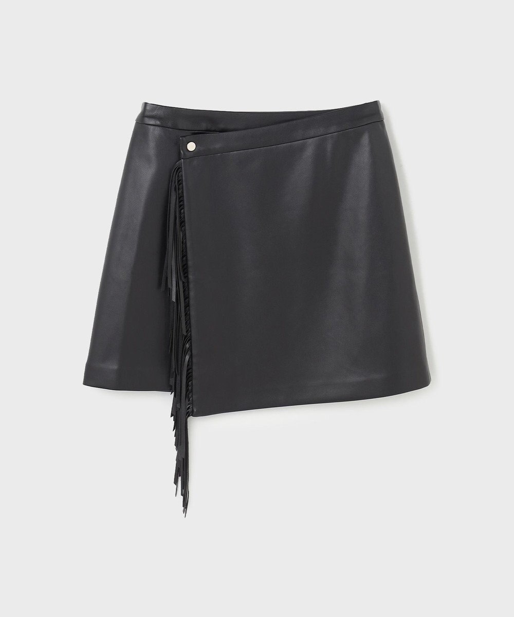 GRACE CONTINENTAL フリンジミニスカート 