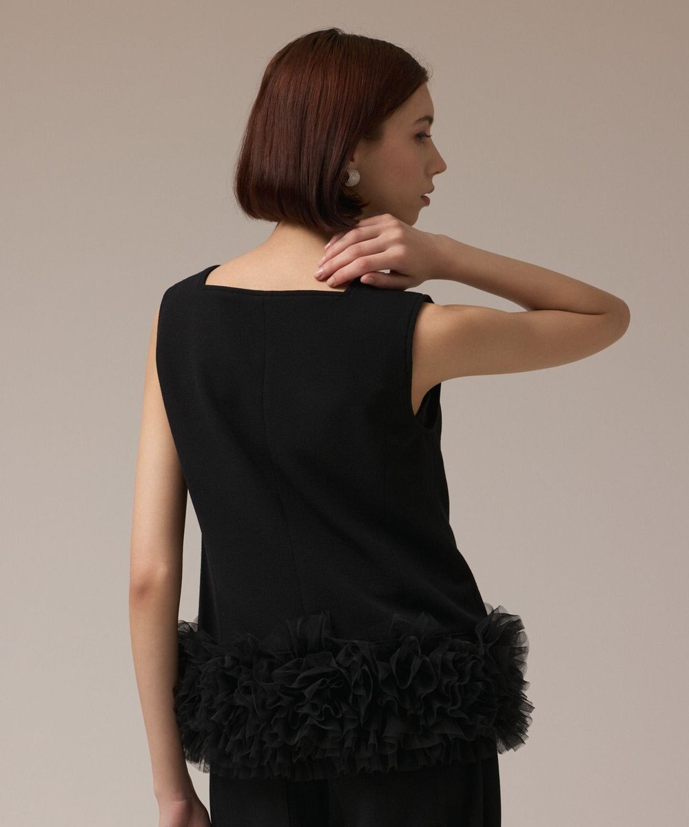 GRACE CONTINENTAL チュールヘムカットトップ 