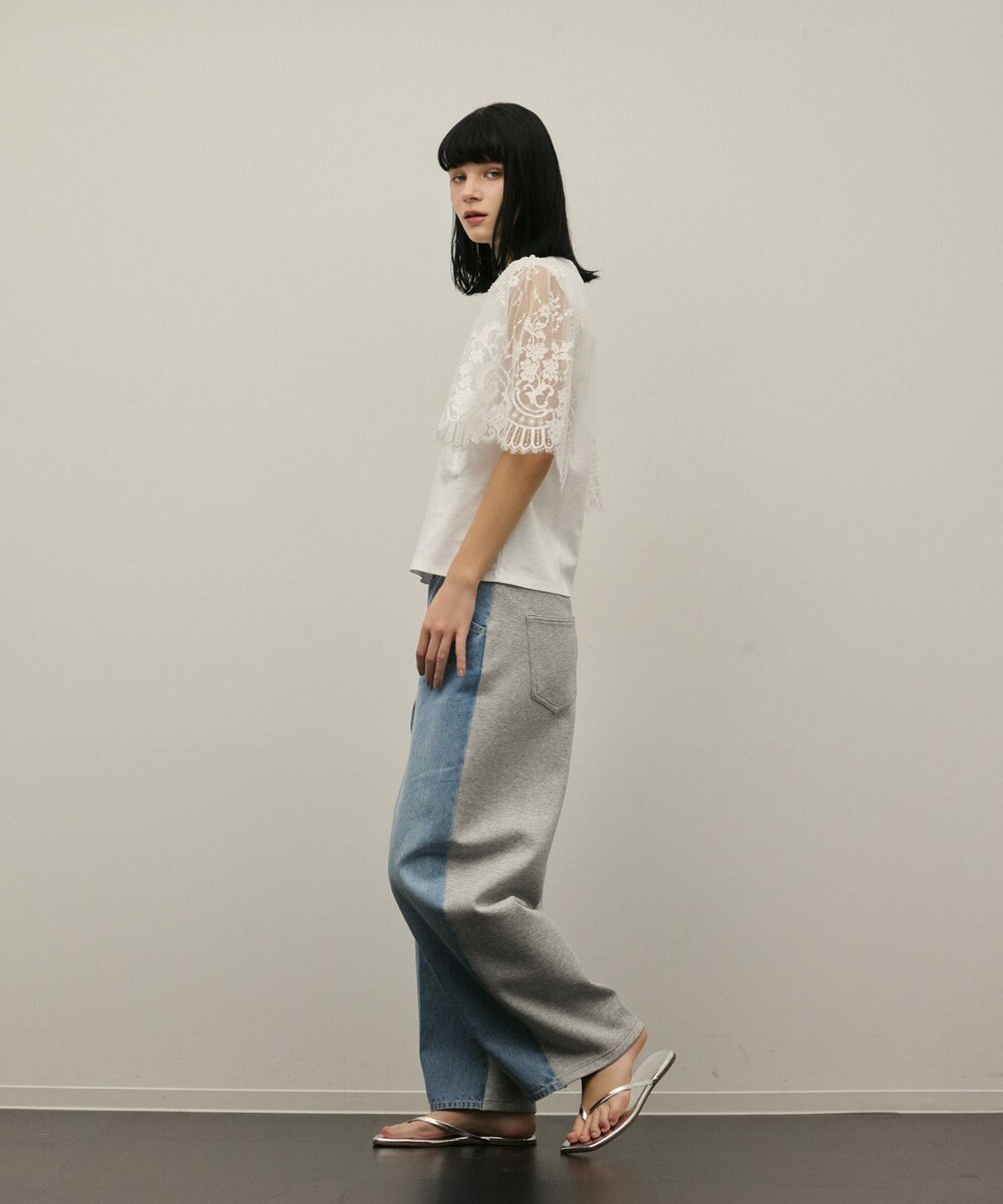 GRACE CONTINENTAL レースフレアカットトップ 