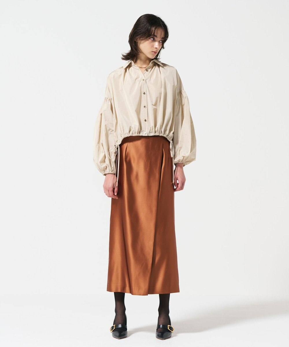 GRACE CONTINENTAL コーティングラップスカート