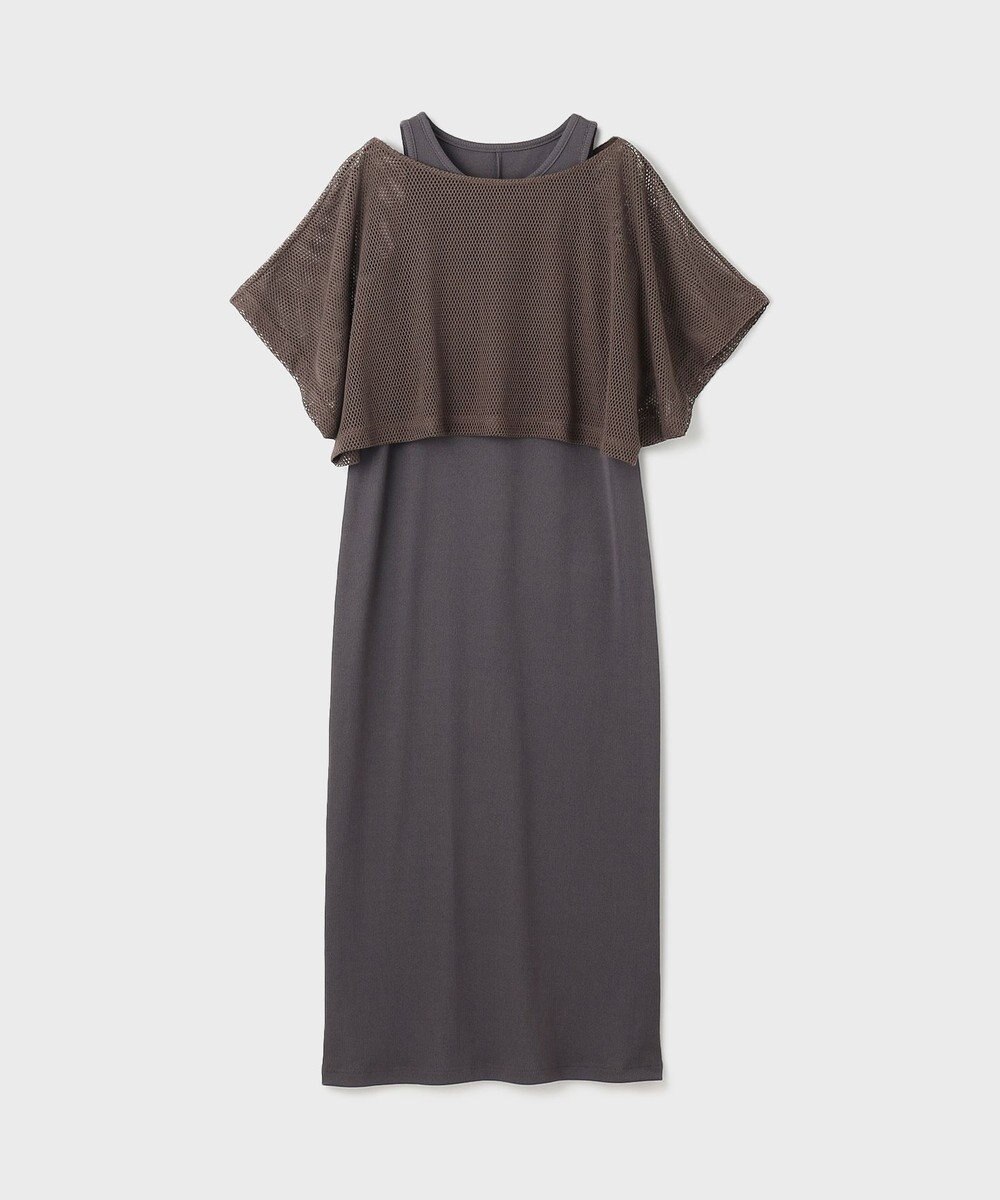 GRACE CONTINENTAL メッシュレイヤードワンピース 