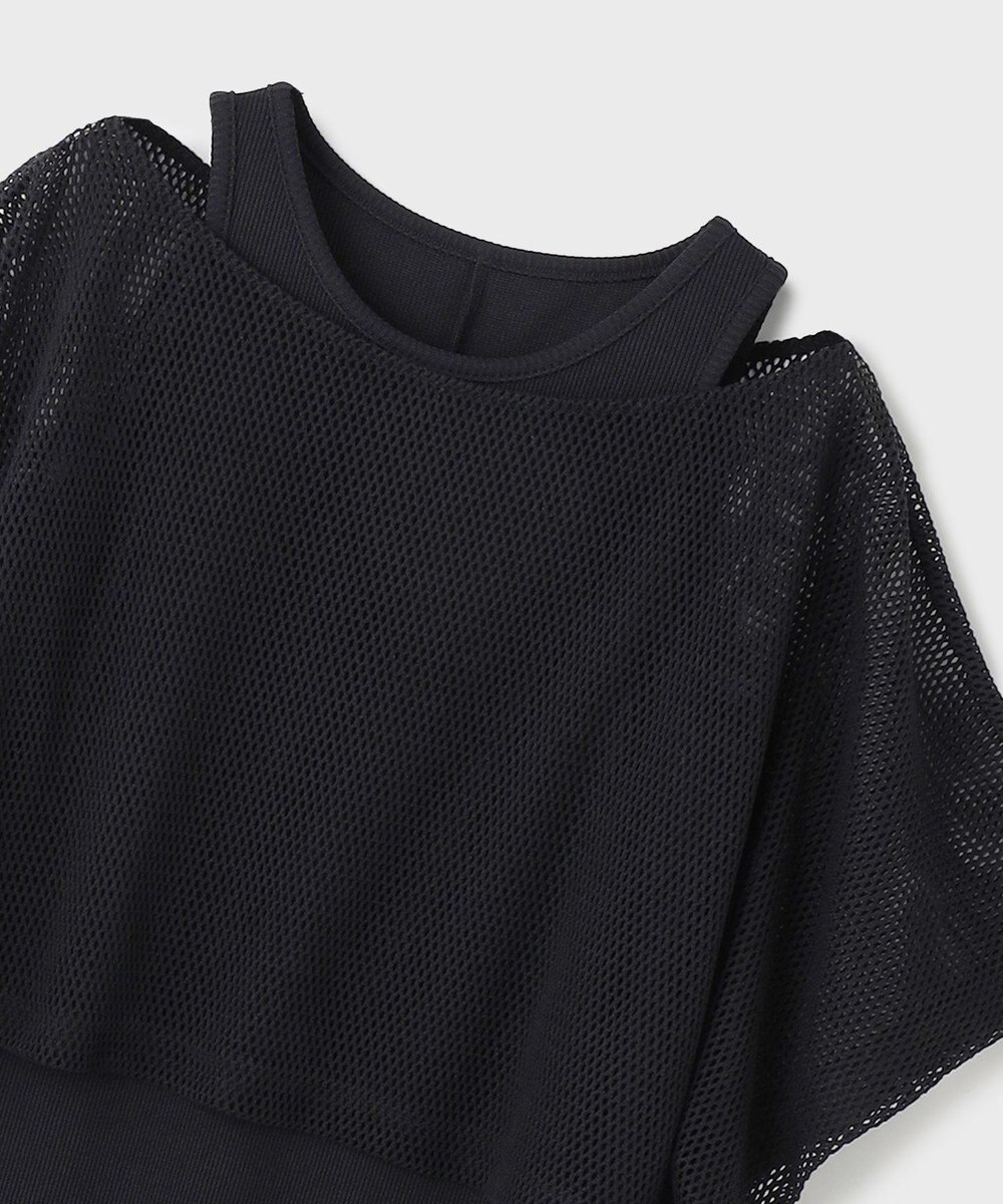 GRACE CONTINENTAL メッシュレイヤードワンピース 