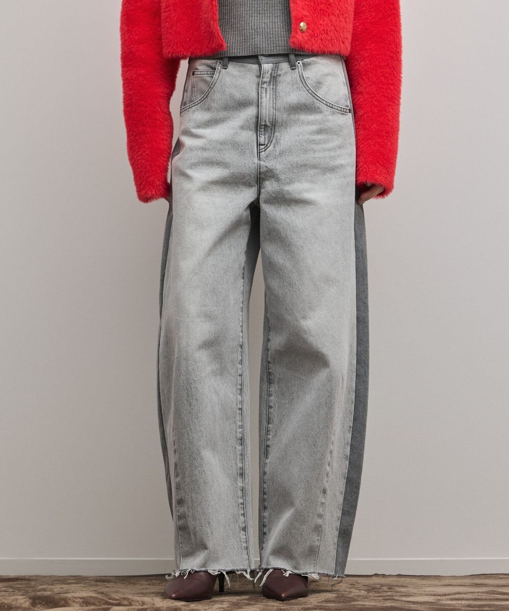 GRACE CONTINENTAL サイドラインデニムパンツ 