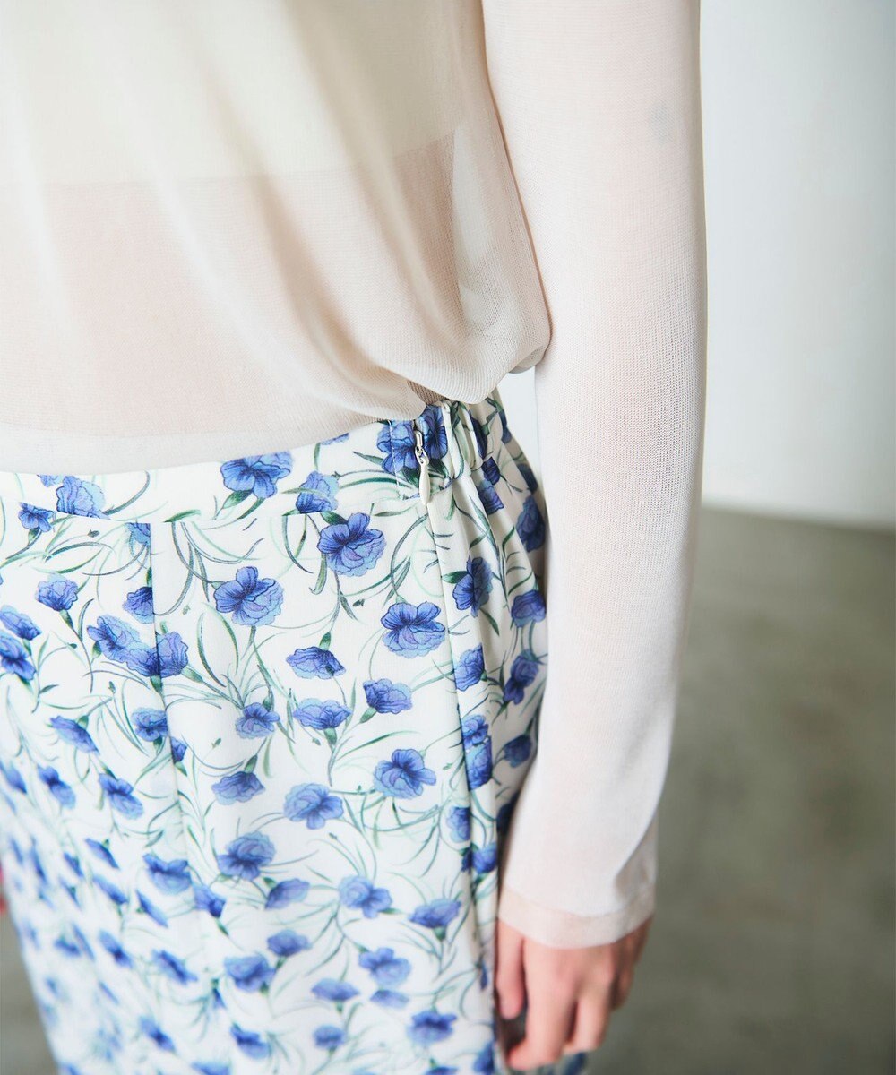 GRACE CONTINENTAL スモールフラワーマーメイドスカート 