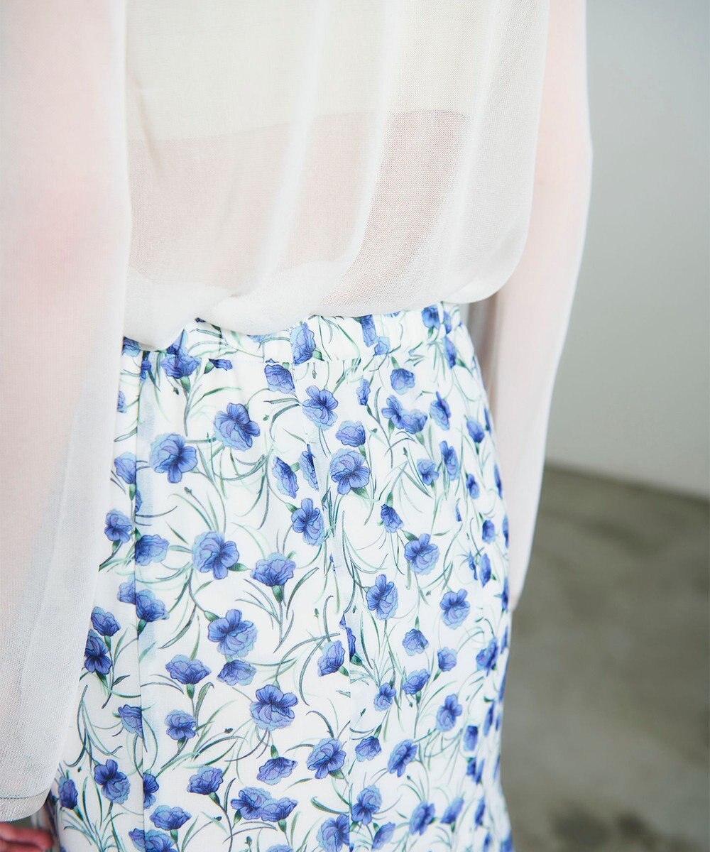 GRACE CONTINENTAL スモールフラワーマーメイドスカート 