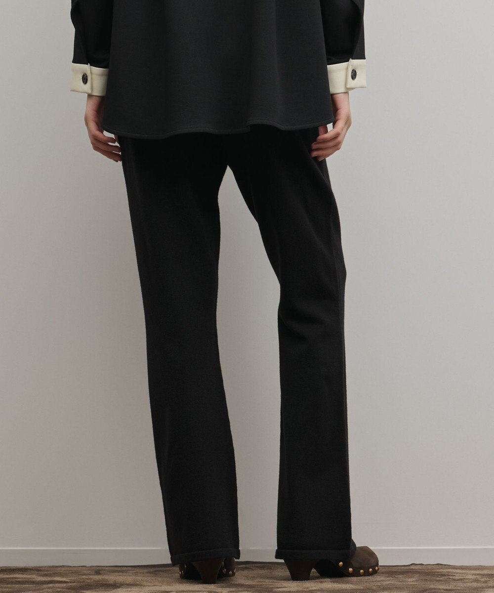 GRACE CONTINENTAL スウェットライクニットパンツ 