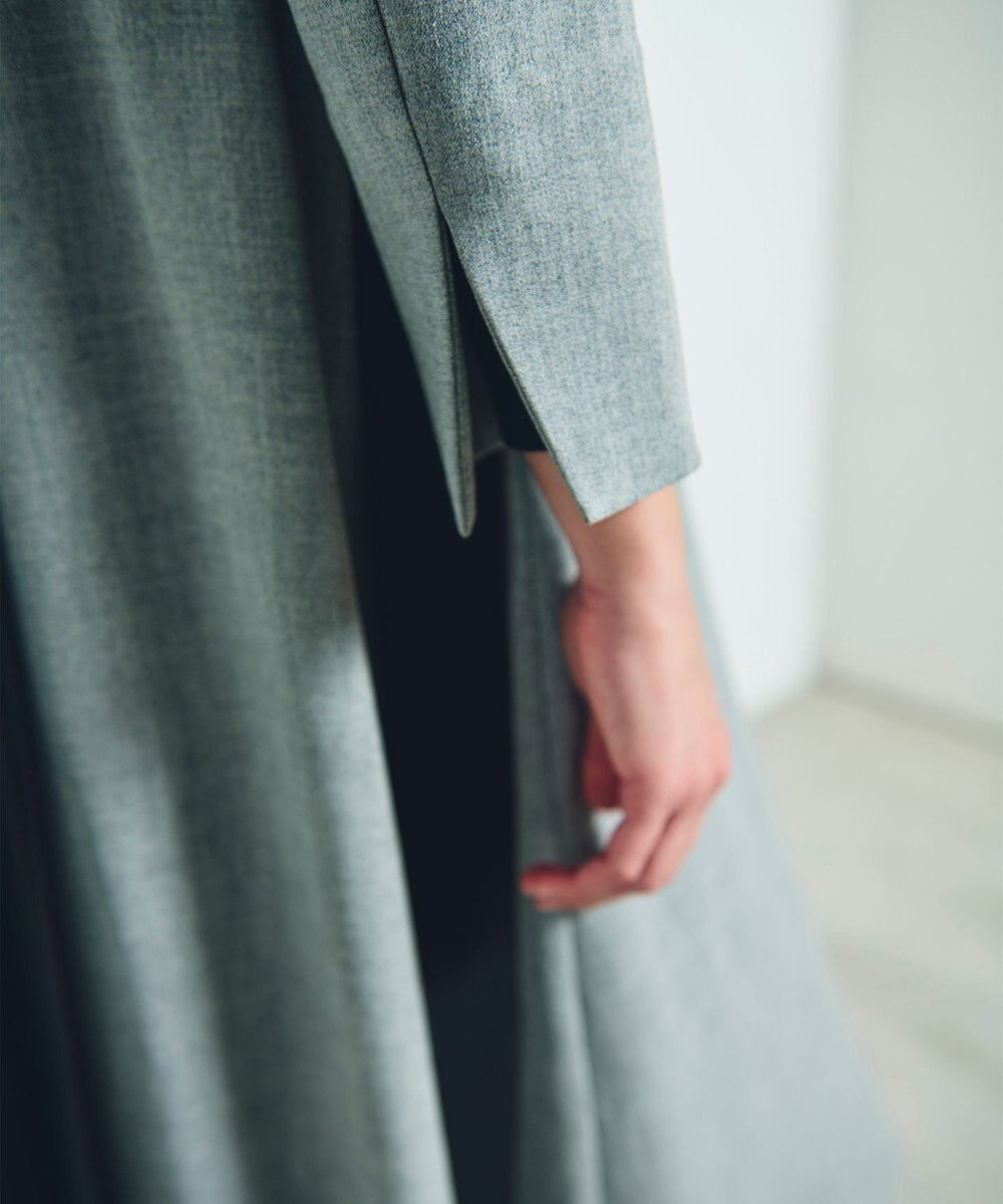 GRACE CONTINENTAL ウールタッチバイカラードレス 